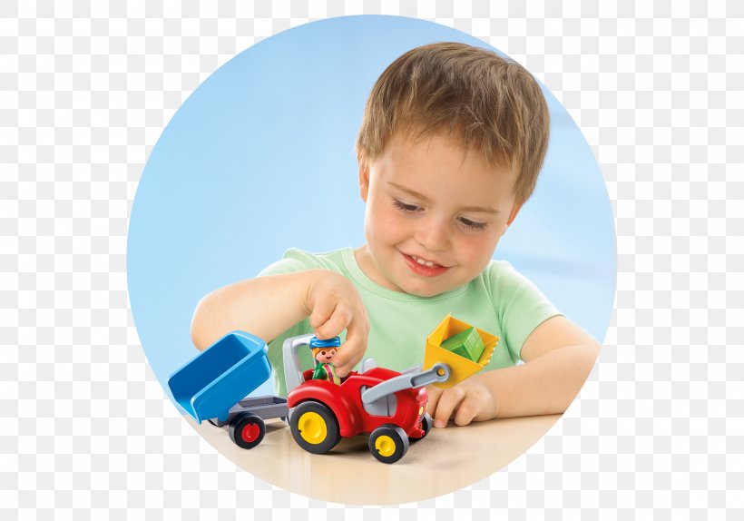 Tractor - Tractor Farm Trailer Playmobil Toy PNG