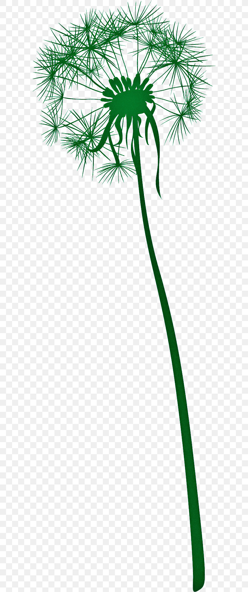 Dandelion, PNG, 606x1955px, Dandelion, Abstract Art, Cartoon, Drawing, Flower Download Free