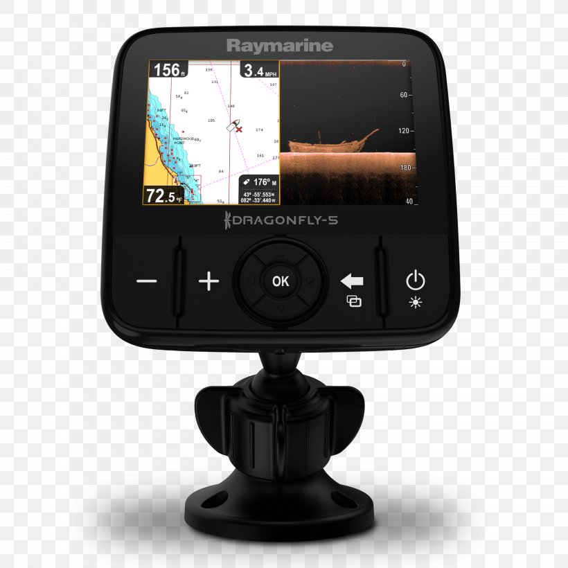 Raymarine Dragonfly PRO Raymarine Plc Fish Finders Chartplotter GPS Navigation Systems, PNG, 2009x2009px, Raymarine Plc, Chartplotter, Chirp, Display Device, Electronic Device Download Free