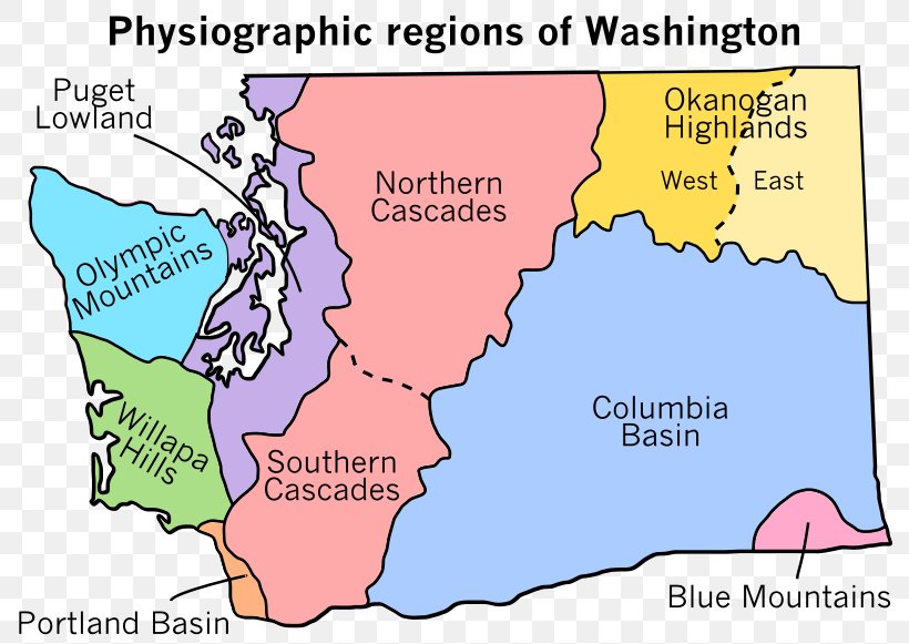 Washington Physiographic Regions Of The World Physiographic Province Wikipedia, PNG, 800x581px, Washington, Area, Country, Diagram, Encyclopedia Download Free