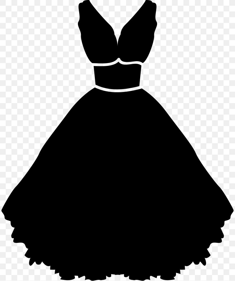 Wedding Dress Little Black Dress Gown Clothing, PNG, 812x981px, Dress, Ball Gown, Black, Black And White, Clothing Download Free