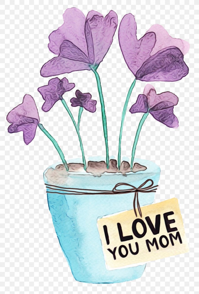 Flowerpot Flower Violet Plant Purple, PNG, 907x1340px, Watercolor, Cyclamen, Flower, Flowering Plant, Flowerpot Download Free