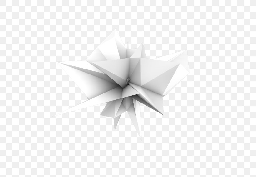 Graphics Desktop Wallpaper Product Design Computer, PNG, 748x568px, Computer, Black And White, Origami, Petal, Symmetry Download Free
