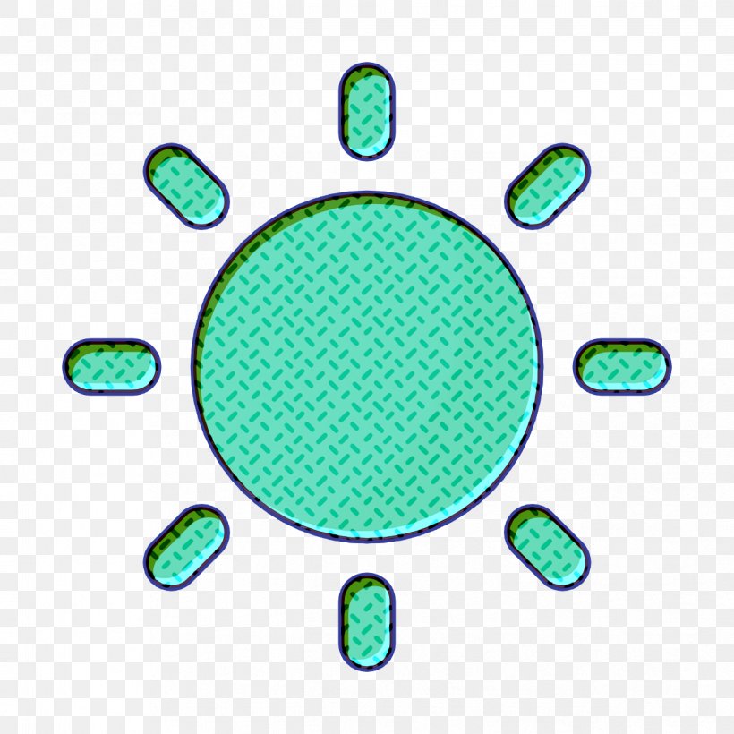 Sun Icon Contrast Icon Web Design Development & UI Icon, PNG, 1244x1244px, Sun Icon, Aqua, Contrast Icon, Green, Teal Download Free