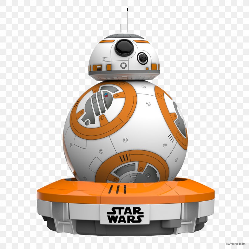 BB-8 App-Enabled Droid Sphero The Force BB-8 App-Enabled Droid, PNG, 1024x1024px, Watercolor, Cartoon, Flower, Frame, Heart Download Free