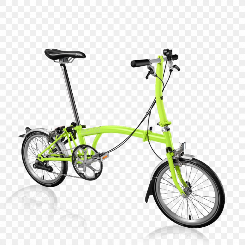 Brompton Bicycle Folding Bicycle Lime Green, PNG, 1000x1000px, Brompton Bicycle, Bicycle, Bicycle Accessory, Bicycle Commuting, Bicycle Drivetrain Part Download Free