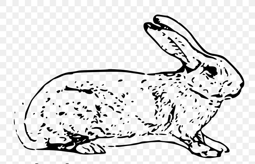 Easter Bunny Hare Rabbit Clip Art, PNG, 800x528px, Easter Bunny, Animal Figure, Artwork, Black, Black And White Download Free