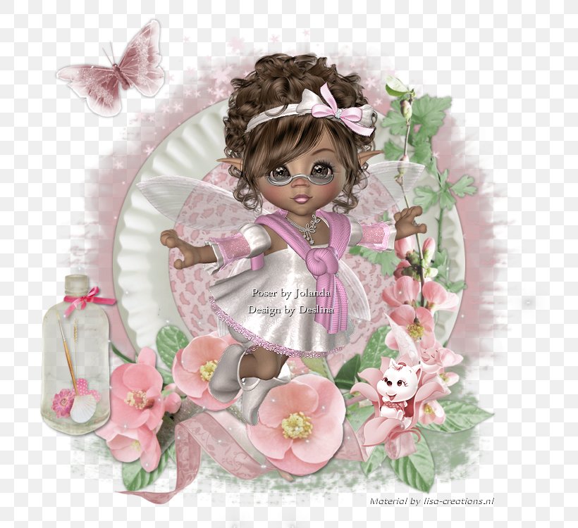 Floral Design Pink M Doll, PNG, 750x750px, Floral Design, Angel, Angel M, Doll, Fictional Character Download Free