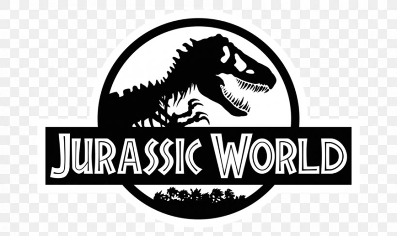 Jurassic Park Builder Tyrannosaurus Logo, PNG, 894x533px, Jurassic Park, Art, Black And White, Brand, Dinosaur Download Free