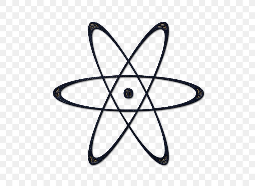 nuclear symbol black and white