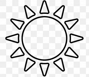 art materials clipart black and white sun