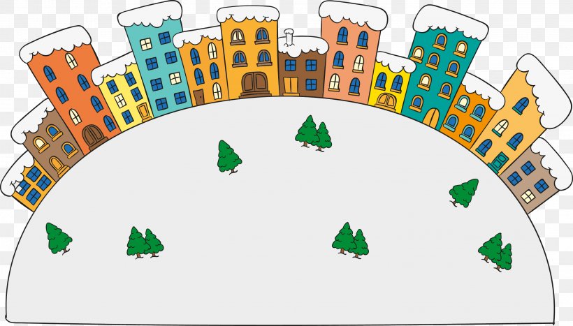 Winter Landscape, PNG, 2954x1684px, Winter, Area, Drawing, Flat Design, Grass Download Free