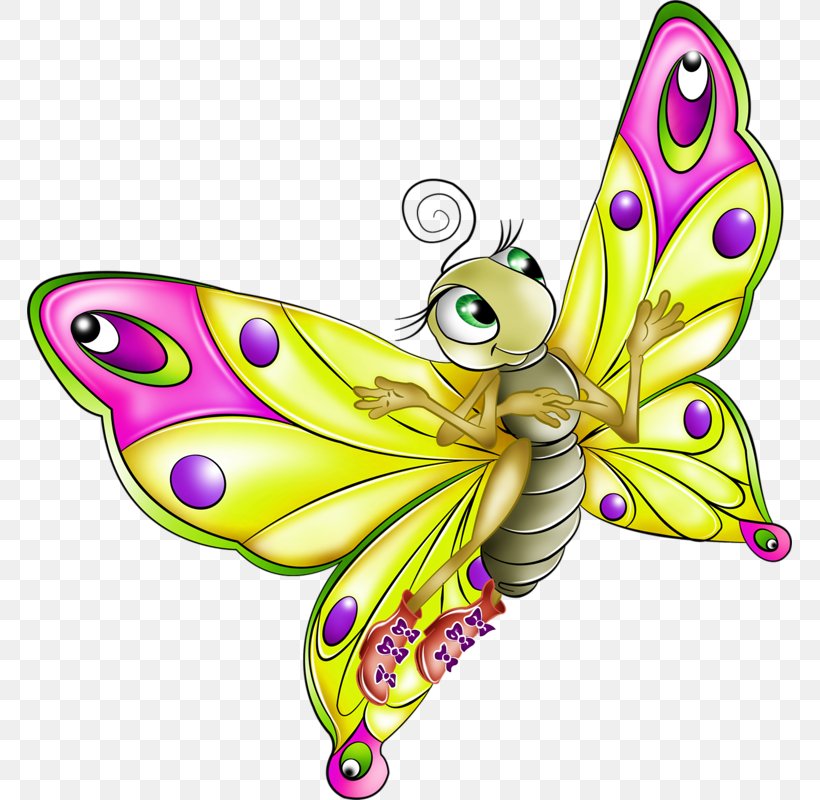 Butterfly Clip Art, PNG, 765x800px, Butterfly, Arthropod, Brush Footed Butterfly, Butterflies And Moths, Cartoon Download Free