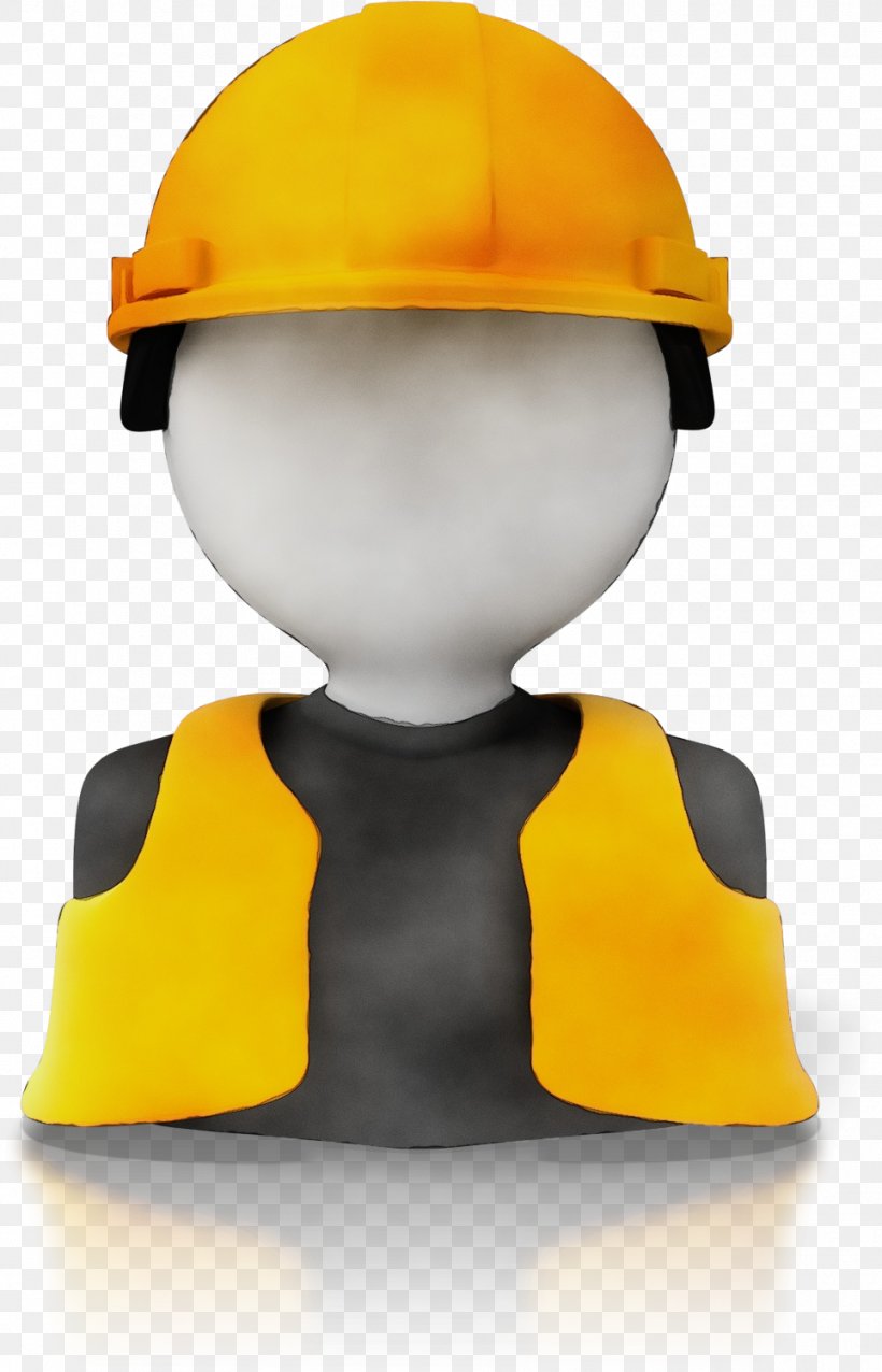Hard Hat Yellow Personal Protective Equipment Helmet Construction Worker, PNG, 964x1501px, Watercolor, Construction Worker, Engineer, Fashion Accessory, Hard Hat Download Free