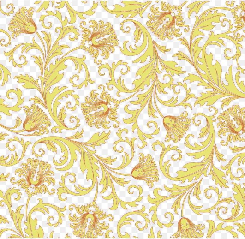 Yellow Vine Computer File, PNG, 1024x1000px, Yellow, Blue And White Pottery, Designer, Flora, Floral Design Download Free