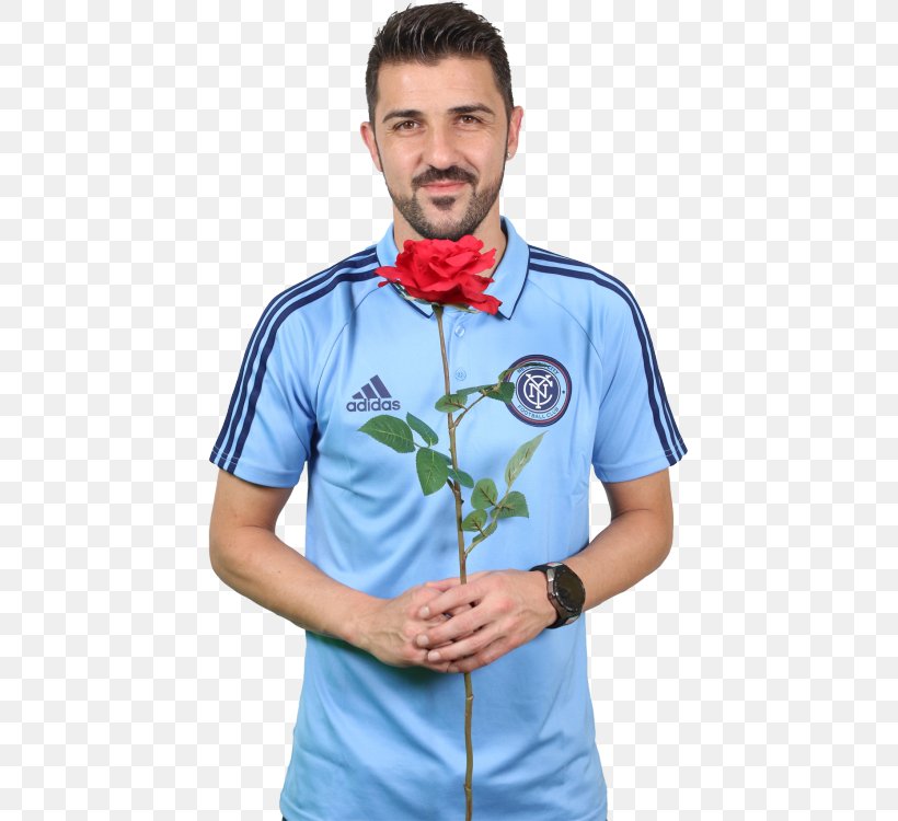 David Villa New York City FC New York Red Bulls T-shirt New England Revolution, PNG, 439x750px, David Villa, Blue, Bradley Wrightphillips, Clothing, Dress Shirt Download Free