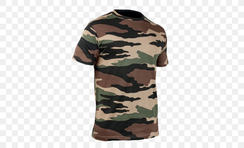 T-shirt Clothing Polo Shirt Military Camouflage, PNG, 500x500px, Tshirt, Camouflage, Chemisette, Clothing, Military Download Free