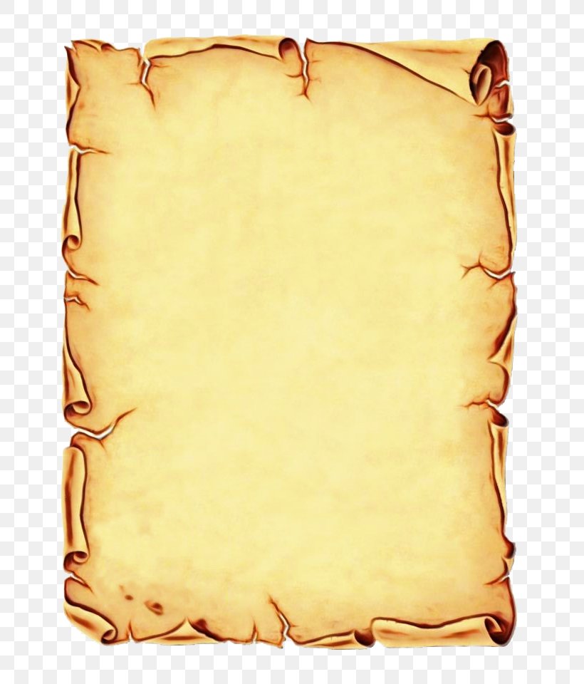 Yellow Pillow Scroll, PNG, 720x960px, Watercolor, Paint, Pillow, Scroll, Wet Ink Download Free