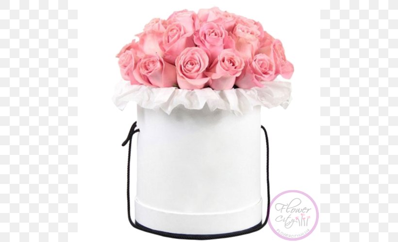 Garden Roses Paper Box Pink Flower, PNG, 500x500px, Garden Roses, Artificial Flower, Bloemisterij, Box, Cut Flowers Download Free