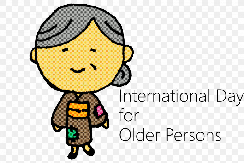 International Day For Older Persons International Day Of Older Persons, PNG, 3000x2008px, International Day For Older Persons, Behavior, Cartoon, Emoticon, Happiness Download Free