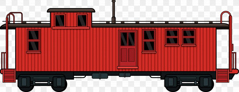 Rail Transport Train Passenger Car Goods Wagon Caboose, PNG, 4974x1935px, Rail Transport, Caboose, Cargo, Freight Car, Freight Transport Download Free