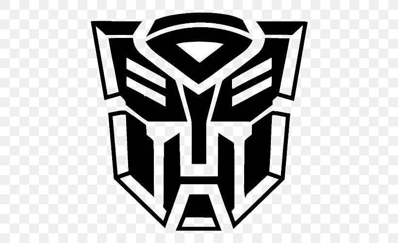 Transformers: The Game Bumblebee Car Decal Sticker, PNG, 500x500px, Transformers The Game, Area, Autobot, Black, Black And White Download Free
