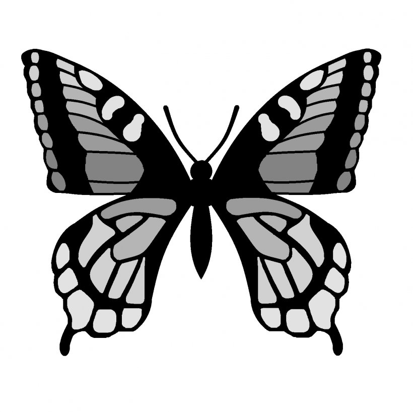 Butterfly Drawing Clip Art, PNG, 1420x1418px, Butterfly, Arthropod, Black And White, Brush Footed Butterfly, Drawing Download Free
