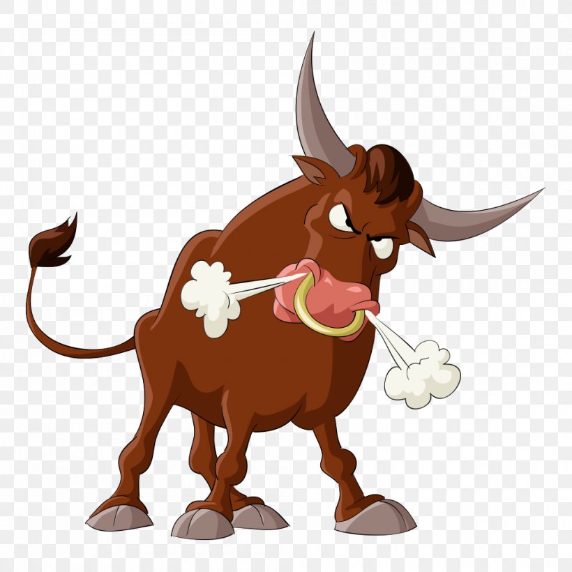 Bull Stock Photography Illustration, PNG, 1000x1000px, Bull, Anger, Carnivoran, Cartoon, Cattle Like Mammal Download Free