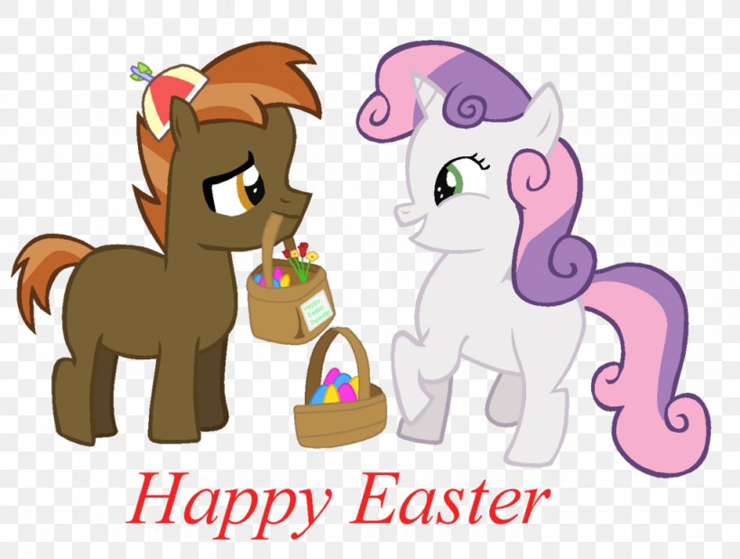 Pony Sweetie Belle Easter Basket Fan Art, PNG, 1024x773px, Watercolor, Cartoon, Flower, Frame, Heart Download Free