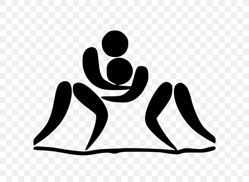 Professional Wrestling Olympic Games Freestyle Wrestling World Wrestling Clubs Cup, PNG, 600x600px, Wrestling, Artwork, Beach Wrestling, Black, Black And White Download Free