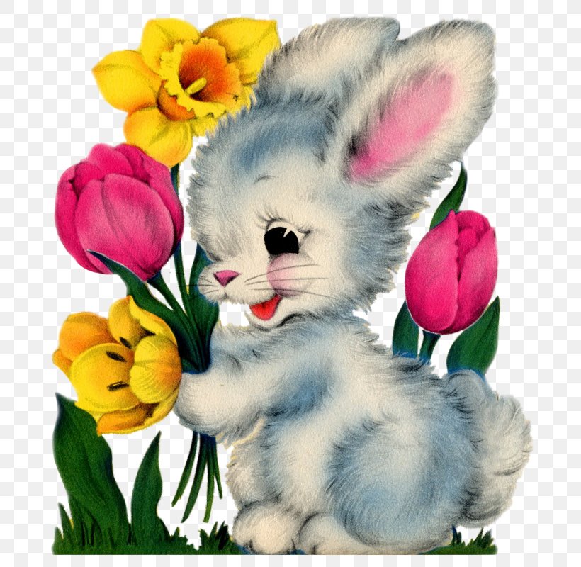 Easter Bunny Easter Postcard Rabbit Clip Art, PNG, 726x800px, Easter Bunny, Cat, Digital Stamp, Easter, Easter Egg Download Free