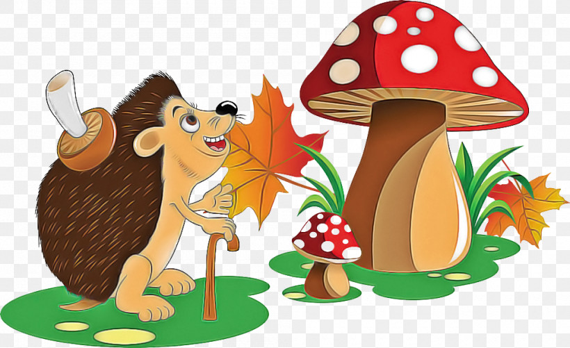 Mushroom Cartoon Squirrel Tree Eurasian Red Squirrel, PNG, 1000x612px, Mushroom, Cartoon, Eurasian Red Squirrel, Fawn, Squirrel Download Free