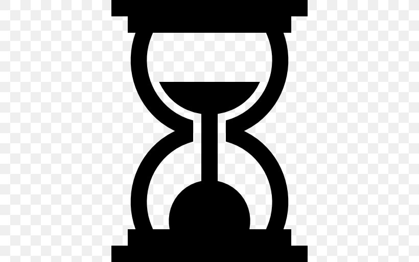 Hourglass Clock Watch, PNG, 512x512px, Hourglass, Black And White, Clock, Neck, Sand Download Free
