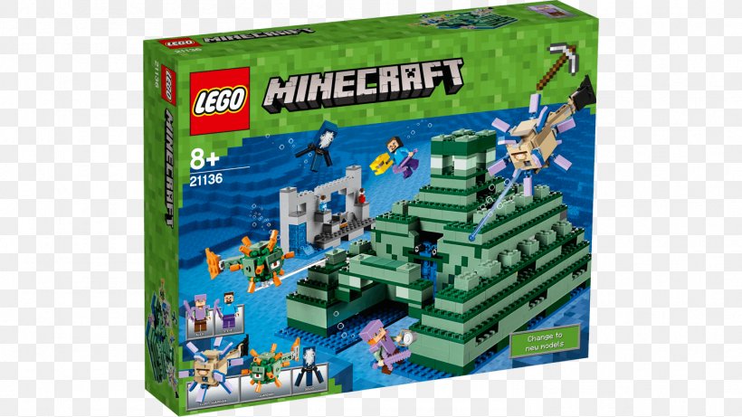 LEGO 21136 Minecraft The Ocean Monument Lego Minecraft Toy Block, PNG, 1488x837px, Lego, Construction Set, Discounts And Allowances, Lego City, Lego Creator Download Free
