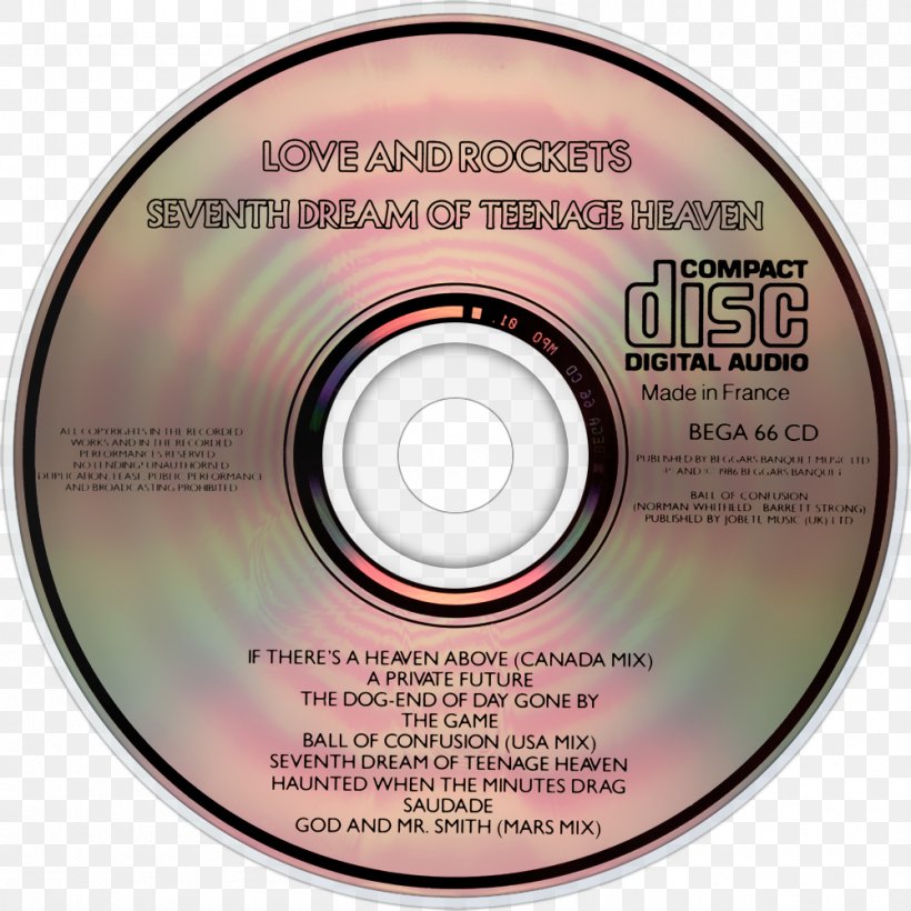 Compact Disc Love And Rockets Seventh Dream Of Teenage Heaven Disk Image Digital Data, PNG, 1000x1000px, Compact Disc, Data Storage Device, Digital Data, Disk Image, Disk Storage Download Free