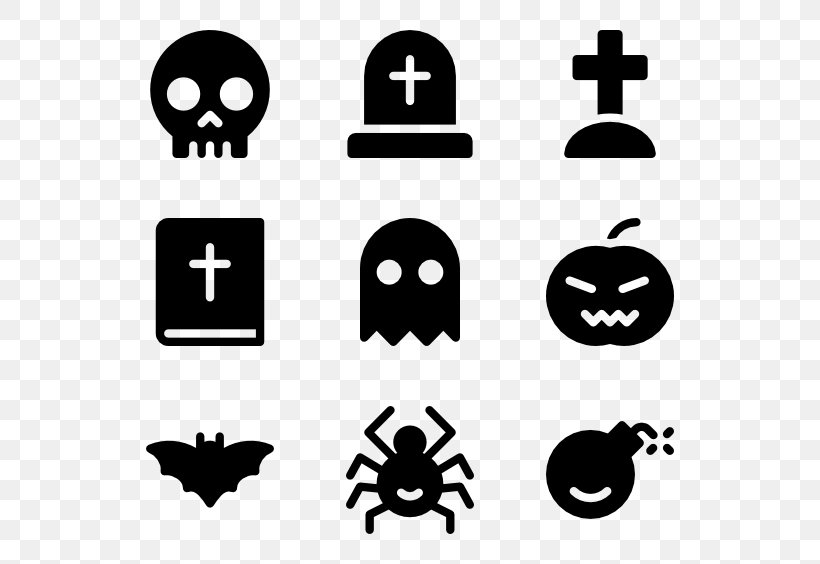 Horror Icon Clip Art, PNG, 600x564px, Horror Icon, Area, Black, Black And White, Head Download Free