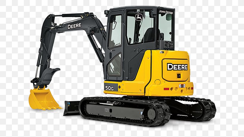 John Deere Compact Excavator Heavy Machinery Skid-steer Loader, PNG, 642x462px, John Deere, Architectural Engineering, Backhoe, Bobcat Company, Bucket Download Free