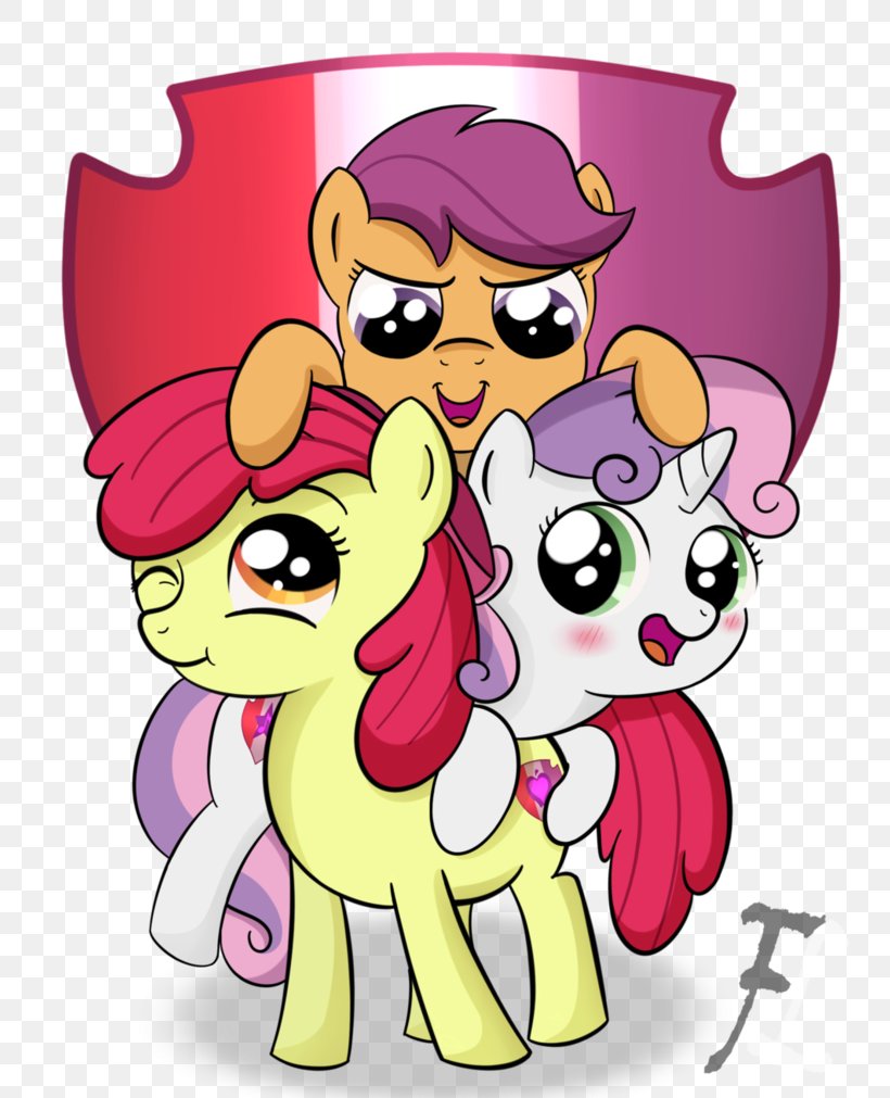 My Little Pony: Friendship Is Magic Fandom Cutie Mark Crusaders DeviantArt, PNG, 790x1011px, Watercolor, Cartoon, Flower, Frame, Heart Download Free