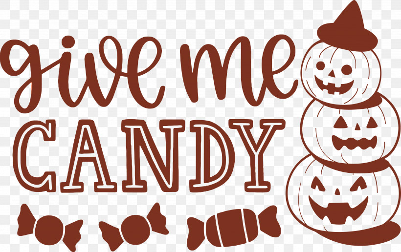 Give Me Candy Halloween Trick Or Treat, PNG, 3497x2204px, Give Me Candy, Cartoon, Halloween, Happiness, Logo Download Free