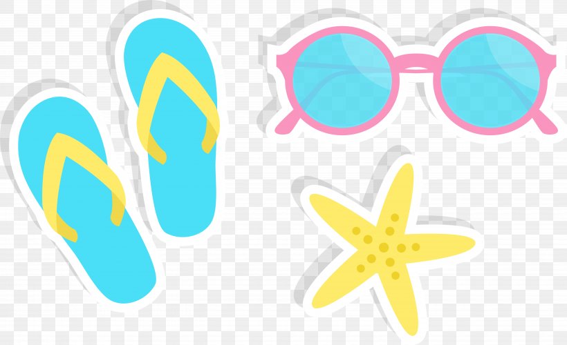 Slipper Sunglasses Clip Art, PNG, 5760x3518px, Slipper, Animation, Beach, Cartoon, Drawing Download Free