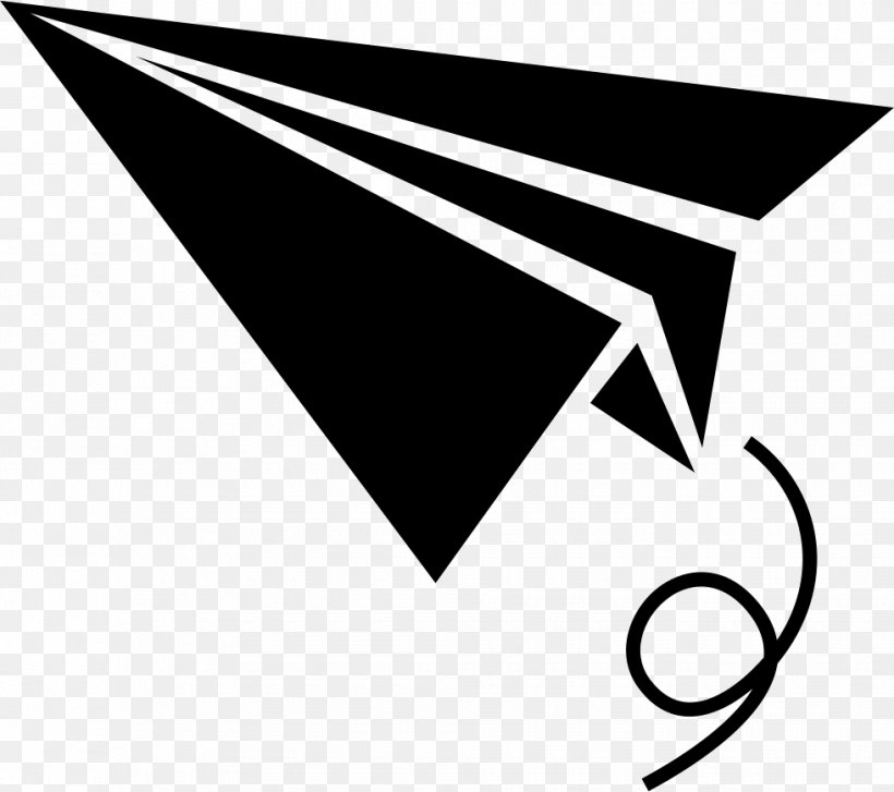 Paper Plane Airplane, PNG, 980x870px, Paper, Airplane, Black, Black And White, Brand Download Free