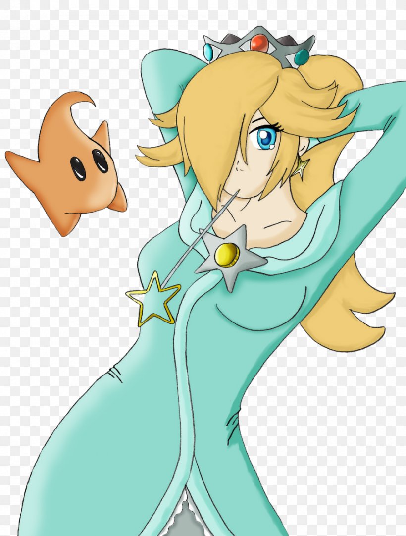 Rosalina Princess Peach Luigi Mario Wii U, PNG, 900x1188px, Watercolor, Cartoon, Flower, Frame, Heart Download Free