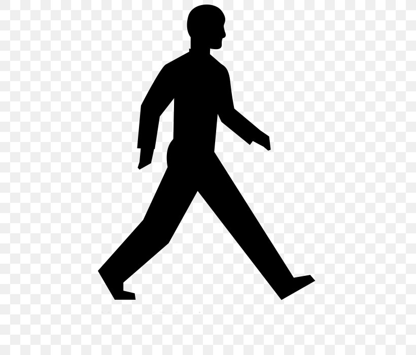 Walking Running Clip Art, PNG, 700x700px, Walking, Arm, Balance, Black, Black And White Download Free