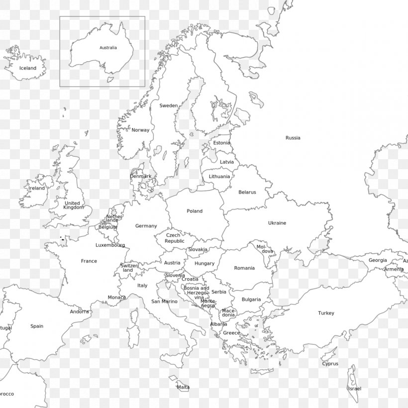 Europe MapQuest Google Maps World Map, PNG, 1200x1200px, Europe, Area, Bing Maps, Black And White, Chain Of Lights Download Free