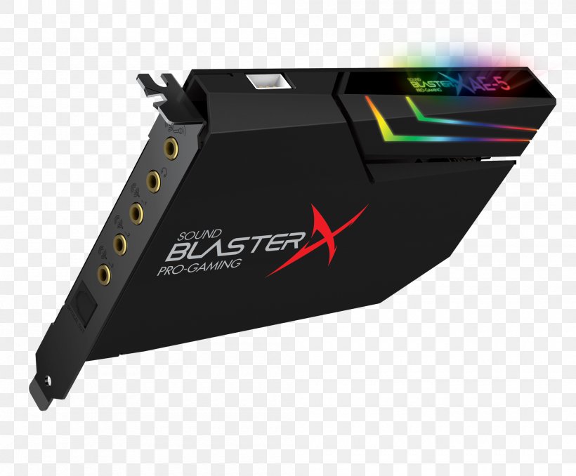 Sound Cards & Audio Adapters Creative Technology Creative Sound BlasterX AE-5 PCI Express Creative Labs, PNG, 2000x1655px, Sound Cards Audio Adapters, Brand, Conventional Pci, Creative, Creative Labs Download Free