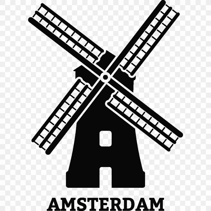 Libidu's Motel Almirante Tamandaré, Paraná Windmill Silhouette Television, PNG, 1200x1200px, Windmill, Black, Black And White, Cartoon, Drawing Download Free
