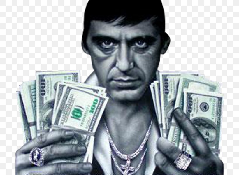 Al Pacino Tony Montana Scarface YouTube Film, PNG, 779x600px, Al Pacino, Animation, Blingee, Cash, Currency Download Free