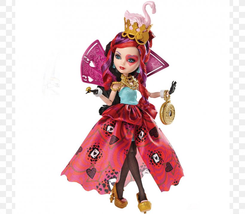 Queen Ever After High Way Too Wonderland Lizzie Hearts Doll Ever After High Legacy Day Apple White Doll, PNG, 1143x1000px, Queen, Barbie, Christmas Ornament, Costume Design, Doll Download Free