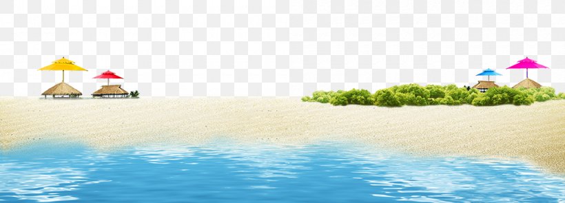 Sandy Beach Seawater, PNG, 1000x360px, Sandy Beach, Beach, Daytime, Gratis, Leisure Download Free