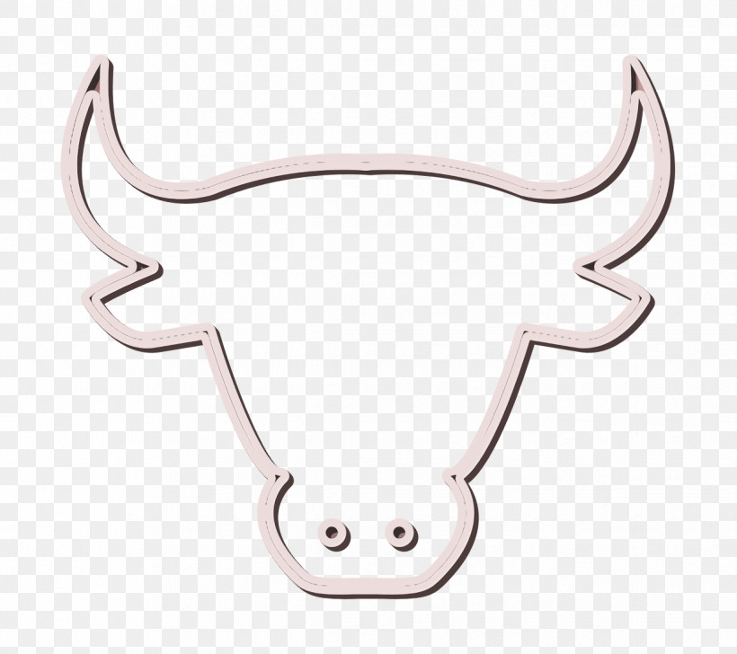 Cow Icon Cow Head Outline Icon Animals Icon, PNG, 1238x1100px, Cow Icon, Animals Icon, Biology, Human Body, Jewellery Download Free